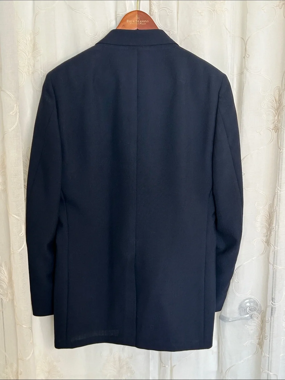 Vintage Allyn St George Navy Blazer Union Made USA No Tag Fit L XL